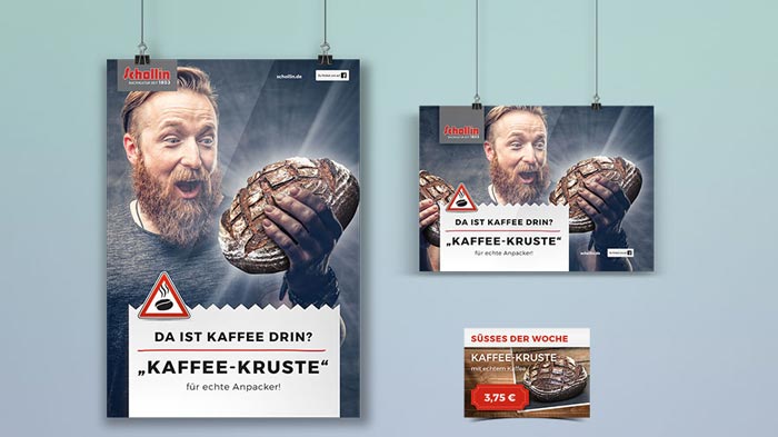 Kommunikationsdesign Kampagne Kaffee-Kruste Online-Marketing